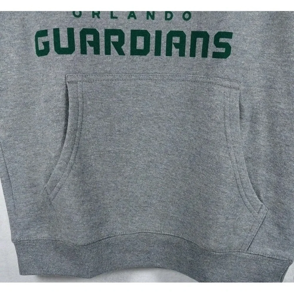 XFL Youth Size M - Orlando Guardians Lockup Logo Grey Hoodie